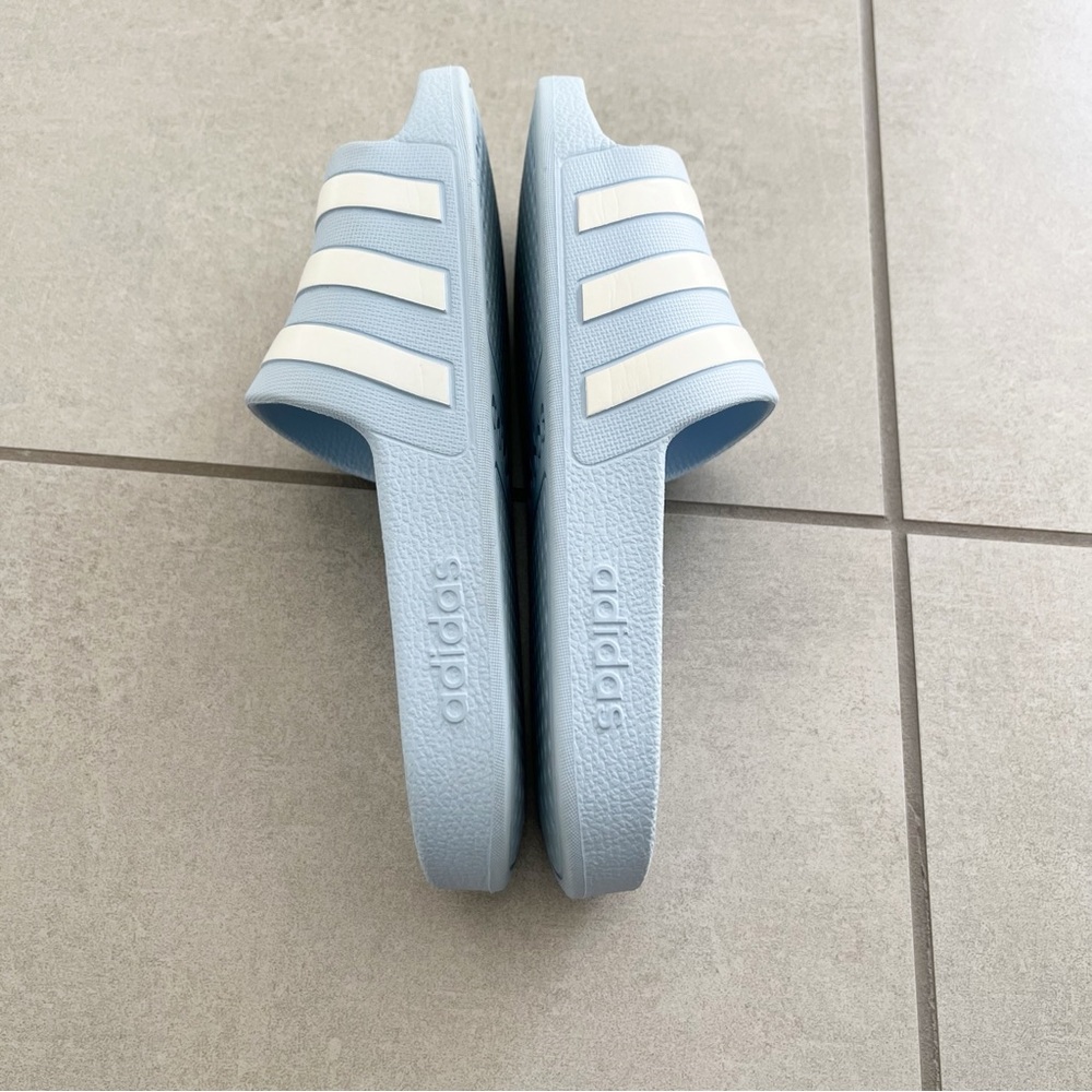 Adidas Adilette Aqua Powder Blue Slides Size 7 - Picture 6 of 9